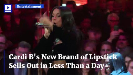 Cardi B's New Brand of Lipstick Sells Out in Less Than a Day