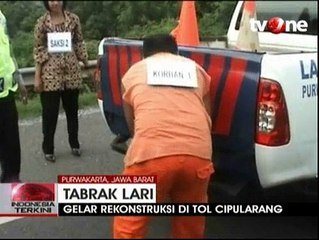 Polisi Gelar Rekonstruksi Kasus Tabrak Lari Fatkhun Nadjin