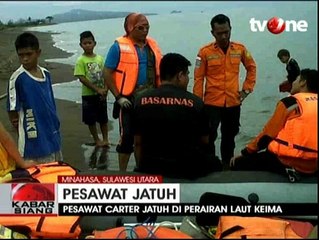 Sebuah Pesawat Carter Jatuh di Perairan Laut Keima