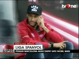 Para Pemain Barcelona  Dapat Satu Mobil Baru Bermesin Hybrid dari Sponsor
