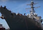 US Navy Ships Sail From Hampton Roads to Weather Hurricane Florence at Sea