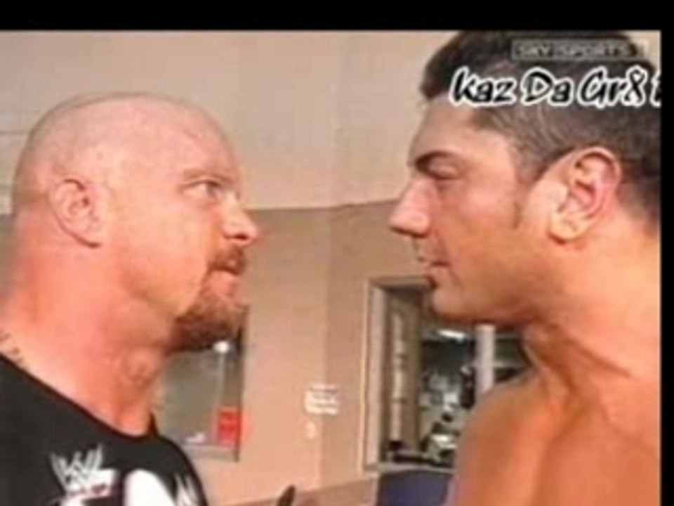 Batista Provokes Austin Backstage