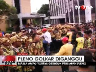 Rapat Pleno Partai Golkar Diwarnai Kericuhan