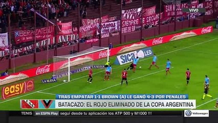 Brown 1 (4)- 1 (3) Independiente - Copa Argentina - 16vos de final
