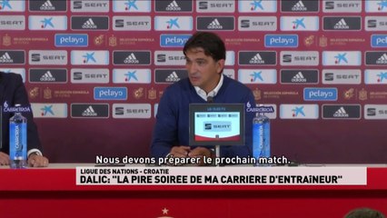 La réaction de Zlatko Dalic après la déroute croate