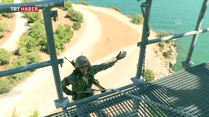 "Dağların kartalları"nın nefes kesen eğitimi