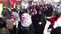  Iraqi protesters set fire to Iranian consulate in Basra  Al Jazeera English
