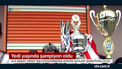 7 yaşındaki Alp Avrupa Go Kart Şampiyonu oldu
