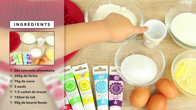 RECETTE GAUFRES ARC EN CIEL FACILE ET RAPIDE