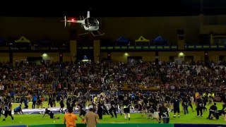 FC Las Vegas Lights Helicopter Cash Drop Causes Chaos