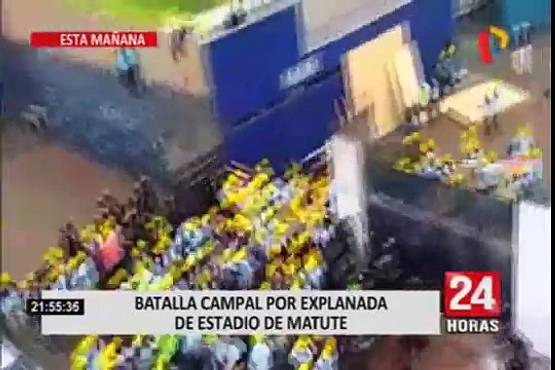 Matute: hinchas de Alianza Lima recuperaron explanada tras violento enfrentamiento