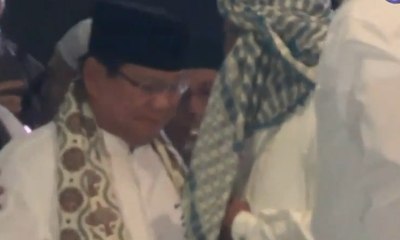 Ke Acara Selawat, Prabowo Sumbang bagi Korban Gempa Lombok
