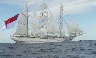 KRI Bima Suci Juara Kedua Sail Regatta 2018
