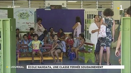 Ecole Nahoata, une classe fermée soudainement...