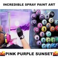 Beautiful purple sunset! STREET ART! ☀♥Credit: Skech ART