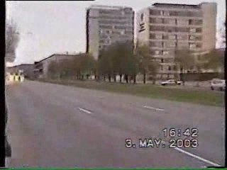 Honda CBR 929 vs police auto crash