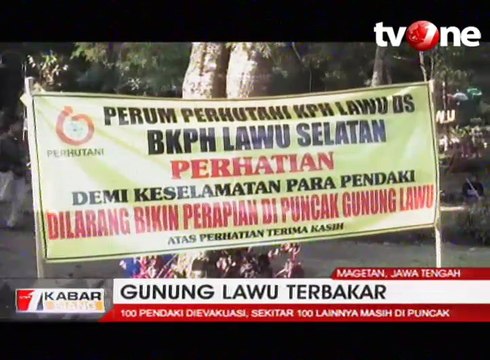 Kebakaran, Jalur Pendakian Gunung Lawu Ditutup