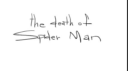 The Death of Spiderman