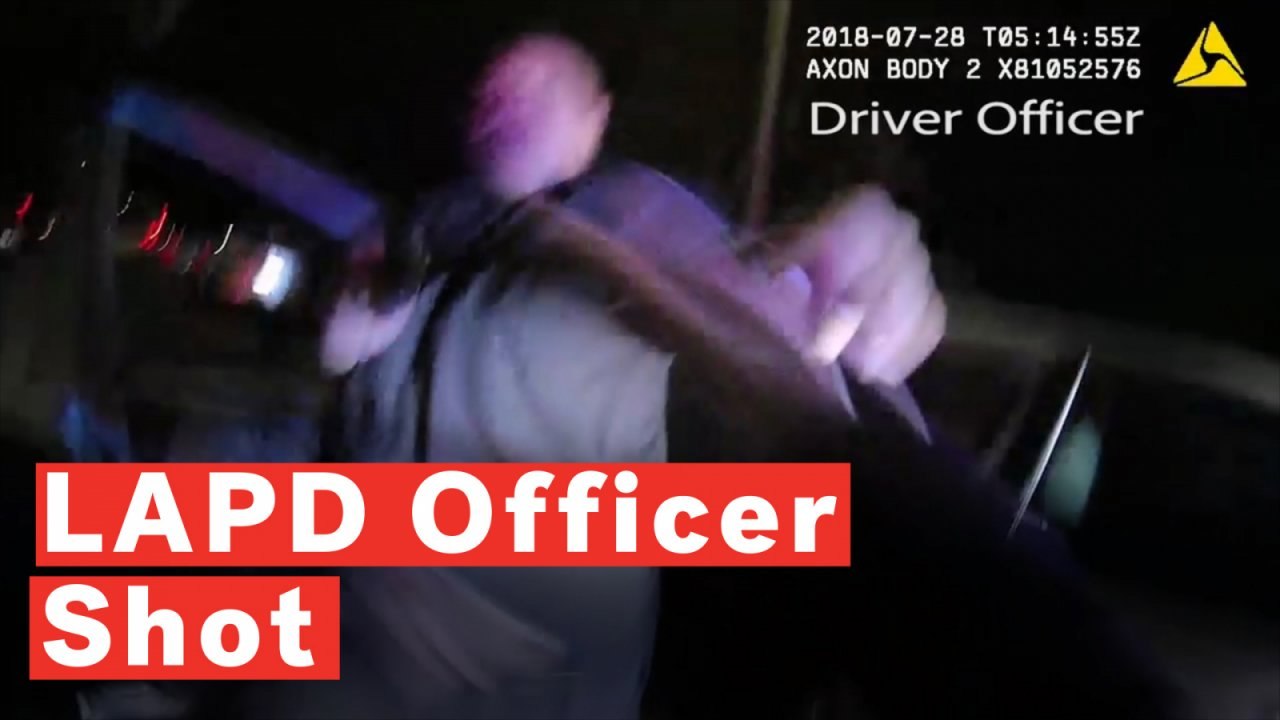 LAPD Officer Shot at Point-Blank Range