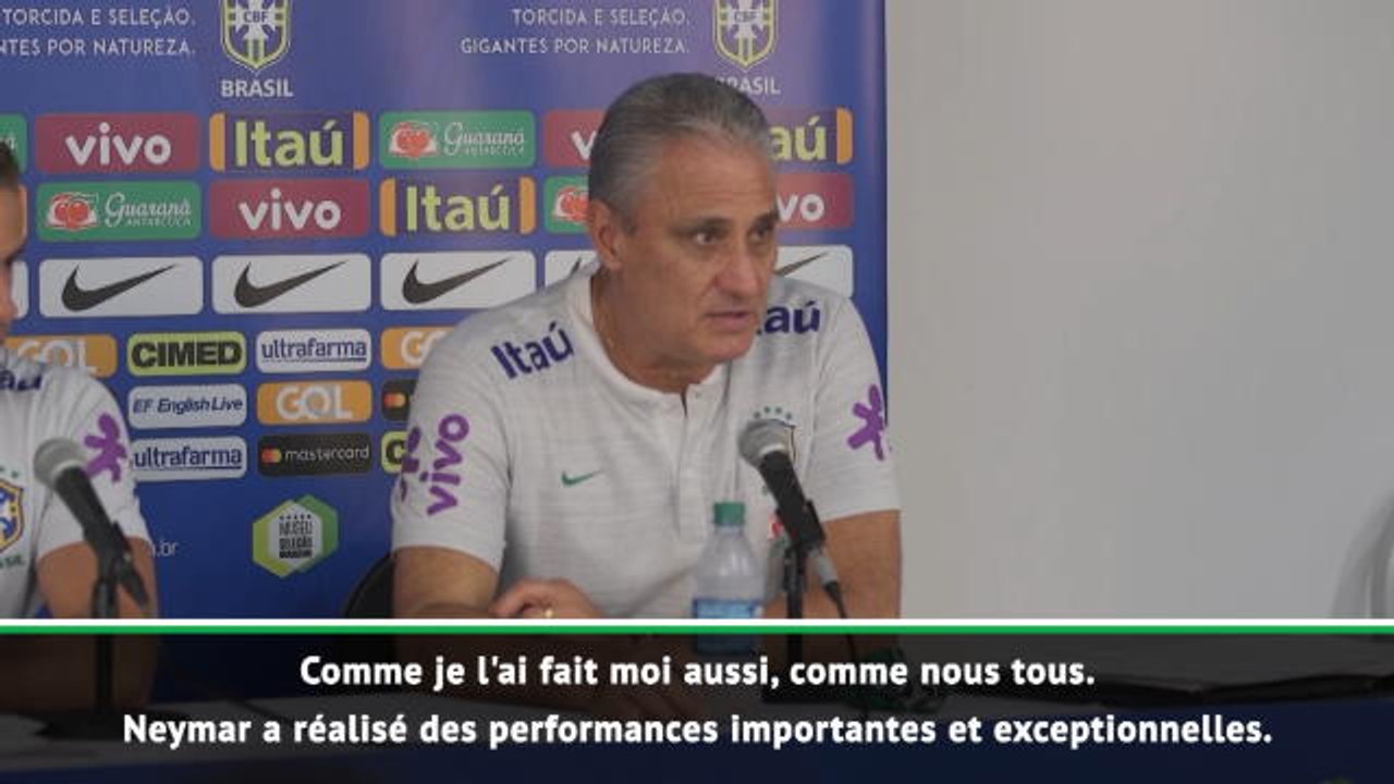 Brésil - Tite : "Neymar est de plus en plus solidaire"