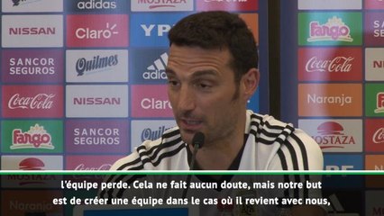 Argentine - Scaloni : "Construire une équipe pour le retour de Messi"