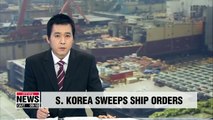 S. Korean shipbuilders won highest amount of orders worldwide in August