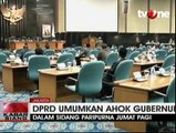 DPRD Umumkan Ahok Jadi Gubernur DKI Jakarta