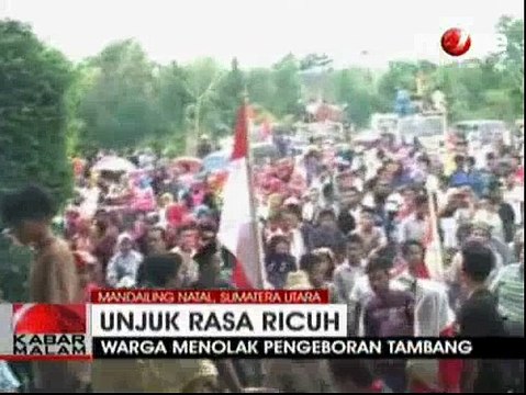 Warga Mandailing Natal Tolak Pengeboran Tambang