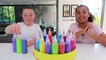 3 COLORS OF GLUE SLIME CHALLENGE!! Slime Fails   Toys AndMe
