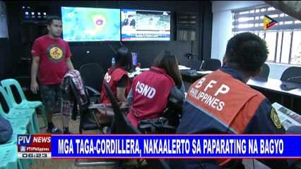 Mga taga-Cordillera, nakaalerto as paparating na bagyo