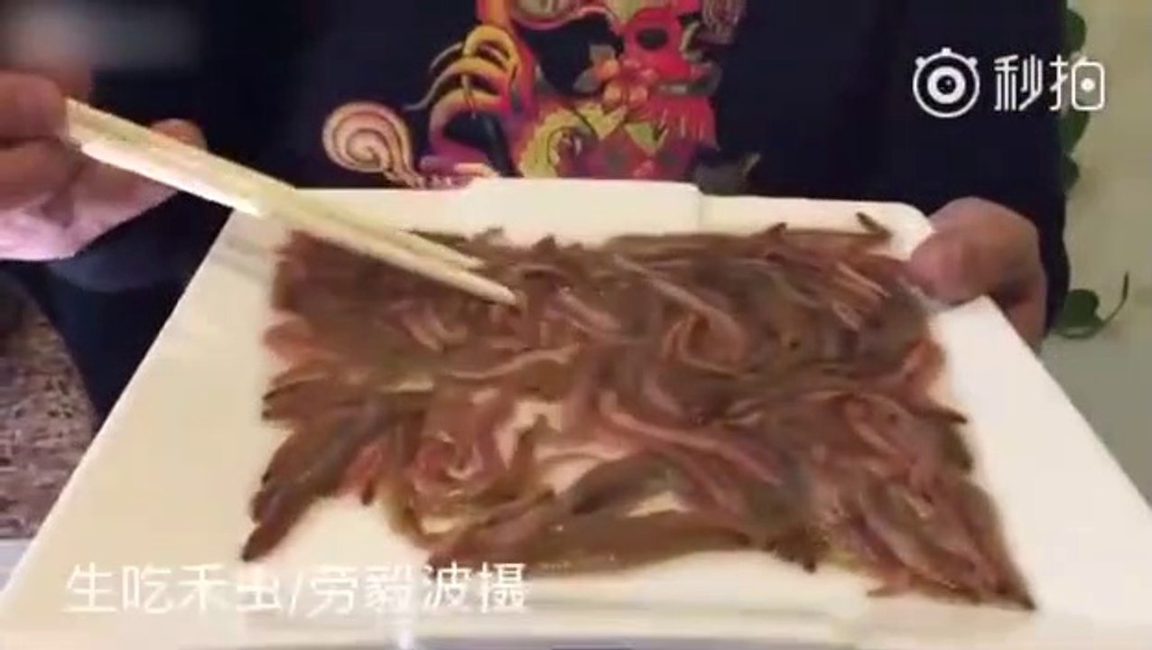 Ce chinois mange des vers de terre... Beaucoup de vers de terre - Vidéo  Dailymotion
