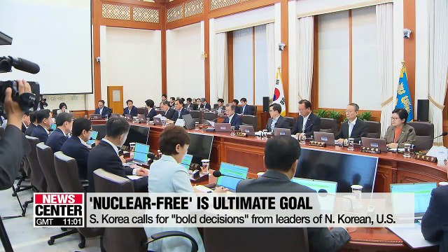 Pres. Moon calls for 'bold decisions' from N. Korean leader and U.S. President