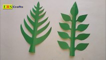 DIY: Paper Leaf !! How to make a very nice & simple paper leaf