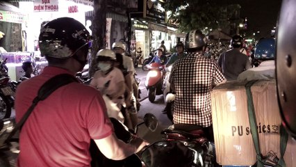 TERRIBLE Traffic Congestion At 7:30pm In Vietnam!!