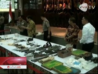 Polisi Bongkar Jaringan Pembuat Senjata Api Ilegal