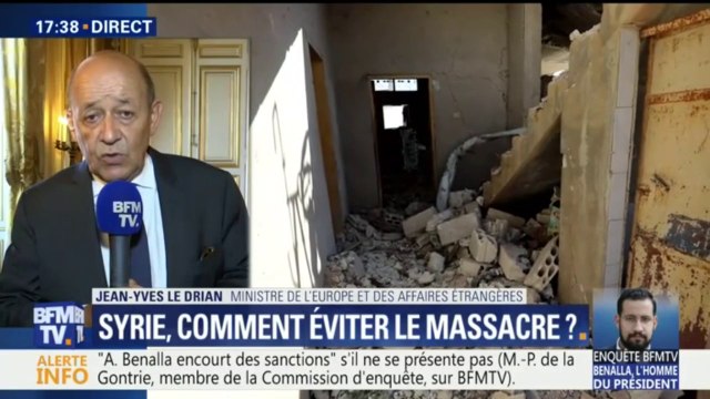 Le Drian sur d'éventuelles frappes en Syrie? S'il y avait usage de l'arme chimique, il y aurait les mêmes conséquences qu'en avril dernier