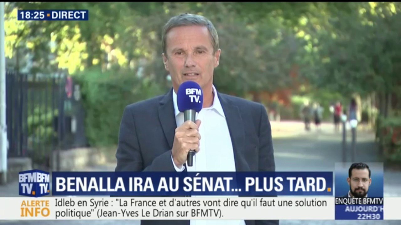"Personne n'est dupe de la peur de Monsieur Benalla de répondre aux sénateurs", réagit Nicolas Dupont-Aignan