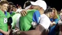 High School Quarterback Has Emotional Reunion With Formerly Deployed Dad