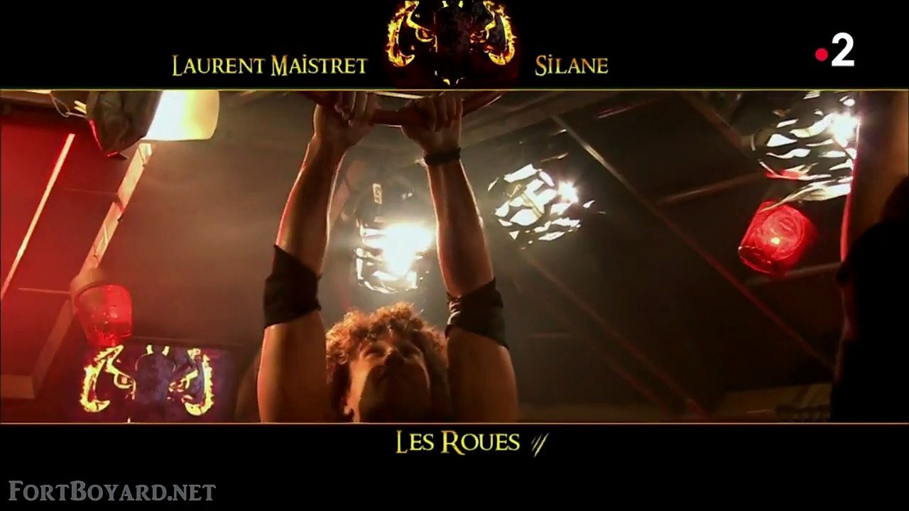 Fort Boyard 2018 : Laurent Maistret dans le duel des Roues face à Silane (8 septembre 2018)