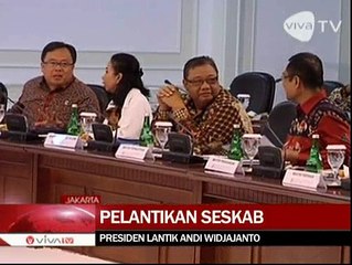 Pelantikan Sekretaris Kabinet Dilakukan Tertutup