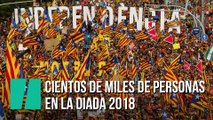 Cientos de miles de personas acuden a la manifestación independentista de la Diada