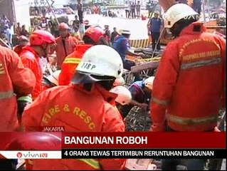 Jembatan Penghubung di TIM Roboh, 4 Pekerja Tewas