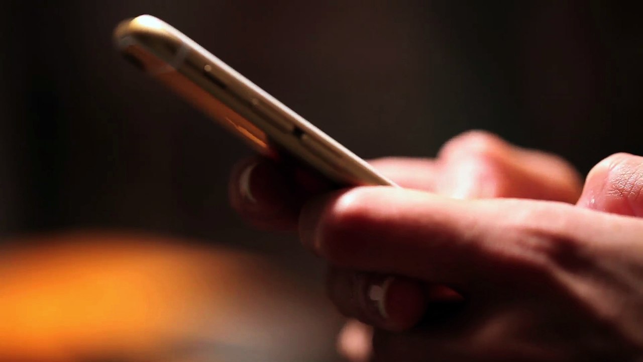 smartphone at night