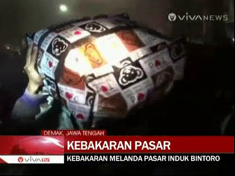 Pasar Bintoro Demak Terbakar