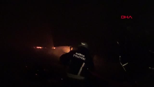 Bursa - İnegöl'de Palet Fabrikasında Yangın