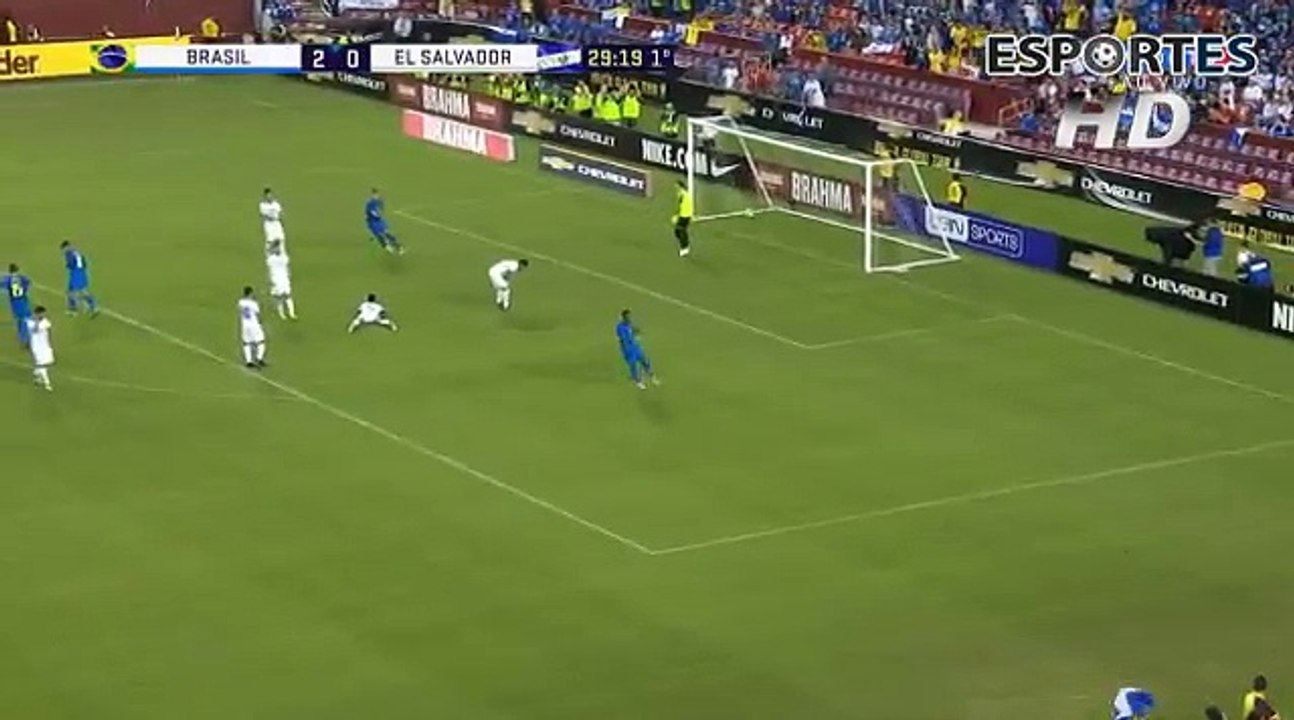 Philippe Coutinho Goal - Brasil vs El Salvador  3-0