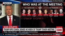 BREAKING NEWS TRUMP RIPS COHEN DENIES HE KNEWS OF TRUMP TOWER MEETING. CNN
