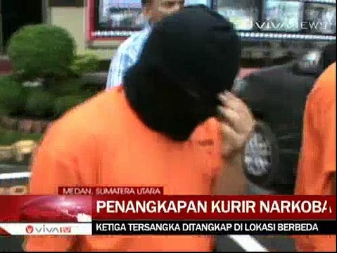 Polresta Medan Bekuk 3 Kurir Narkoba Jaringan Internasional