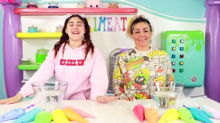3 COLOR SLIME PIPING BAGS CHALLENGE WITH MY MOM! Slimeatory #434