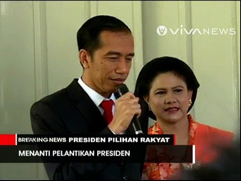 Langkah Mantap Joko Widodo di Hari Pelantikan
